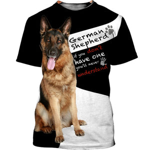 My Friend – My Family – German Shepherd Men and Women 3D Shirt