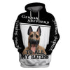 My Friend – My Family – German Shepherd Men and Women Ver.3 3D Shirt