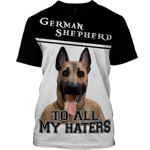 My Friend – My Family – German Shepherd Men and Women Ver.3 3D Shirt