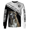 My pitbull dog makes me happy Men and Women 3D Shirt