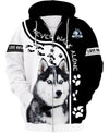 NEVER WALK ALONE – Love Husky Men and Women 3D Shirt