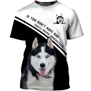 NEVER WALK ALONE – Love Husky Men and Women Ver.6 3D Shirt