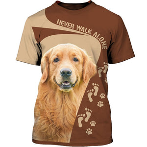 Never walk alone Men and Women 3D T Shirt
