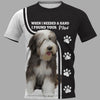 Old English Sheepdog Men and Women 3D T Shirt