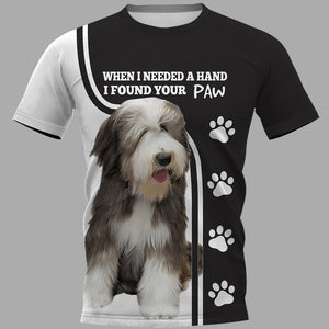 Old English Sheepdog Men and Women 3D T Shirt