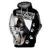 Parent Dog – Love My Child –  Love German Shepherd Men and Women 3D Shirt