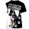 Parent Dog – Love My Child –  Love German Shepherd Men and Women 3D Shirt