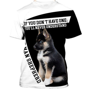 Parent Dog – Love My Child –  Love German Shepherd Men and Women Ver.2 3D Shirt