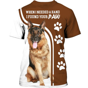 Parent Dog – Love My Child –  Love German Shepherd Men and Women Ver.6 3D Shirt
