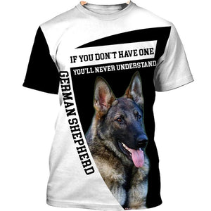 Parent Dog – Love My Child – Sable German Shepherd Men and Women Ver.2 3D Shirt