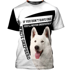 Parent Dog – Love My Child – White Shepherd Men and Women 3D Shirt