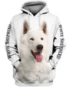 Parent Dog – Love My Child – White Shepherd Men and Women Ver.2 3D Shirt