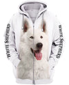 Parent Dog – Love My Child – White Shepherd Men and Women Ver.2 3D Shirt