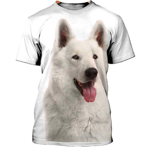 Parent Dog – Love My Child – White Shepherd Men and Women Ver.2 3D Shirt