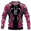 Pink Camo Rottweiler Dog Men and Women 3D Full Printing