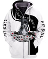 Pit Bull Puppy Dog Lovers Funny Novelty Gift  Men and Women 3D Shirt