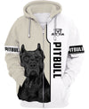 Pitbull Coldly Face Shirt 3D Full Printing for Dog Mom Dad lovers
