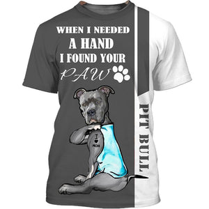 PITBULL – I Love Mom Men and Women 3D T Shirt