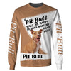 Pitbull Make Me Happy Shirt 3D Full Printing for Dog Mom Dad lovers
