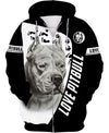 Pitbull Shirt 3D Full Printing for Dog Mom Dad lovers