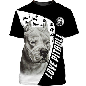 Pitbull Shirt 3D Full Printing for Dog Mom Dad lovers