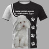 Poodle Paws Men and Women 3D T Shirt