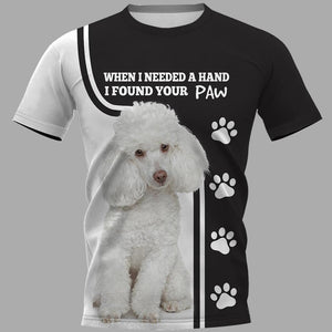 Poodle Paws Men and Women 3D T Shirt