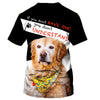 Golden make me happy humans make my head hurt Men and Women Ver.2 3D Shirt