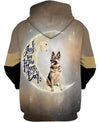 Funny Face – My friend – Love German Shepherd Men and Women Ver.1 3D Shirt