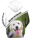 Golden Retriever Cute Men and Women 3D T Shirt