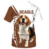 Beagle make me happy Men and Women 3D Shirt