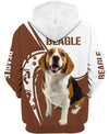 Beagle make me happy Men and Women 3D Shirt