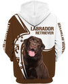 Labrador make me happy Men and Women 3D Shirt