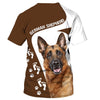 When i needed a hand i found your paw German Shepherd Men and Women 3D Shirt