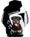 ROTTWEILER – when I needed a hand I found your paw Men and Women 3D Shirt