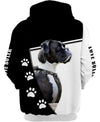 Love Boxer – when i needed a hand i found your paw Men and Women Ver.2 3D Shirt In Black