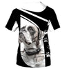 I Love My Boxer Men and Women 3D Shirt In Black/White