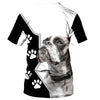 I Love My Boxer Men and Women Ver.3 3D Shirt In Black/White
