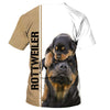 New Design – Rottweiler – rescued is my favorite breed Men and Women 3D Shirt