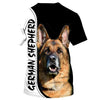Love My German Shepherd – never walk alone Men and Women 3D Shirt