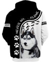 NEVER WALK ALONE – Love Husky Men and Women 3D Shirt
