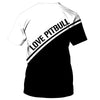 Lovely Pitbull dog Men and Women 3D Shirt