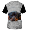 Rottweiler Face Men and Women Ver.3 3D Shirt