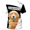 Golden make me happy humans make my head hurt Men and Women Ver.4 3D Shirt