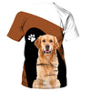 Loves golden retrievers – A friend who really understand me Men and Women Ver.2 3D Shirt
