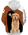 Loves golden retrievers – A friend who really understand me Men and Women Ver.2 3D Shirt