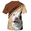 Love Pitbull – A friend who really understand me Men and Women Ver.5 3D Shirt