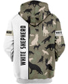 White Shepherd Men and Women 3D Shirt