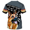 Cute German Shepherd Men and Women 3D Shirt