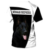 My Friend – My Family – Black German Shepherd Men and Women Ver.2 3D Shirt